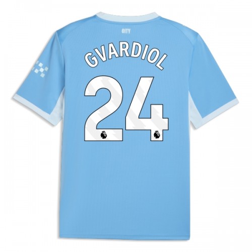 Camiseta de fútbol Manchester City Gvardiol 24 Primera Equipación 2026-27 - Hombre Camiseta de fútbol Manchester City Gvardiol 24 Primera Equipación 2026-27 - Hombre