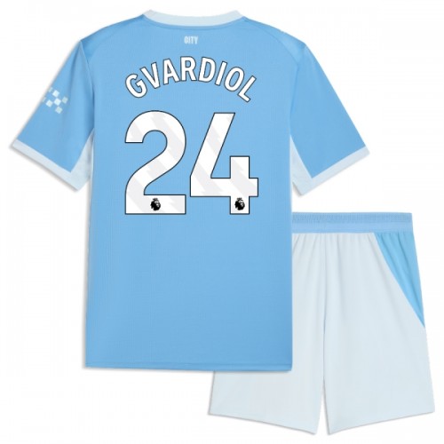 Conjunto Manchester City Gvardiol 24 Primera Equipación 2026-27 - Niño Conjunto Manchester City Gvardiol 24 Primera Equipación 2026-27 - Niño