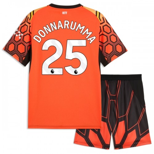 Conjunto Portero Manchester City Donnarumma 25 Tercera Equipación 2026-27 Naranja - Niño Conjunto Portero Manchester City Donnarumma 25 Tercera Equipación 2026-27 Naranja - Niño