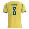 Camiseta de fútbol Brasil Bruno Guimaraes 8 Primera Equipación Mundial 2026 - Hombre Camiseta de fútbol Brasil Bruno Guimaraes 8 Primera Equipación Mundial 2026 - Hombre