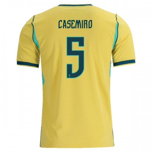 Camiseta de fútbol Brasil Casemiro 5 Primera Equipación Mundial 2026 - Hombre Camiseta de fútbol Brasil Casemiro 5 Primera Equipación Mundial 2026 - Hombre