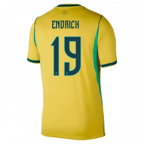 Camiseta de fútbol Brasil Endrick 19 Primera Equipación Mundial 2026 - Hombre Camiseta de fútbol Brasil Endrick 19 Primera Equipación Mundial 2026 - Hombre
