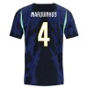 Camiseta de fútbol Brasil Marquinhos 4 Segunda Equipación Mundial 2026 - Hombre