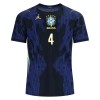 Camiseta de fútbol Brasil Marquinhos 4 Segunda Equipación Mundial 2026 - Hombre