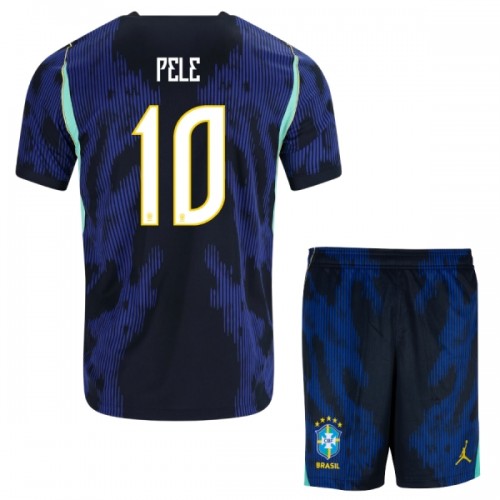 Conjunto Brasil Pele 10 Segunda Equipación Mundial 2026 - Niño Conjunto Brasil Pele 10 Segunda Equipación Mundial 2026 - Niño