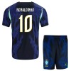 Conjunto Brasil Ronaldinho 10 Segunda Equipación Mundial 2026 - Niño Conjunto Brasil Ronaldinho 10 Segunda Equipación Mundial 2026 - Niño
