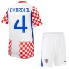 Conjunto Croacia Gvardiol 4 Primera Equipación Mundial 2026 - Niño