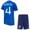 Conjunto Croacia Gvardiol 4 Segunda Equipación Mundial 2026 - Niño