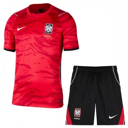 Conjunto Corea Del Sur Primera Equipación Mundial 2026 - Niño Conjunto Corea Del Sur Primera Equipación Mundial 2026 - Niño