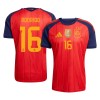 Camiseta de fútbol España 2 Stars Rodrigo 16 Primera Equipación Mundial 2026 - Hombre Camiseta de fútbol España 2 Stars Rodrigo 16 Primera Equipación Mundial 2026 - Hombre