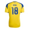 Camiseta de fútbol Suecia Ayari 18 Primera Equipación Mundial 2026 - Hombre Camiseta de fútbol Suecia Ayari 18 Primera Equipación Mundial 2026 - Hombre