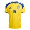 Camiseta de fútbol Suecia Ayari 18 Primera Equipación Mundial 2026 - Hombre