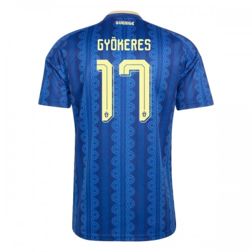 Camiseta de fútbol Suecia Gyokeres 17 Segunda Equipación Mundial 2026 - Hombre Camiseta de fútbol Suecia Gyokeres 17 Segunda Equipación Mundial 2026 - Hombre