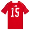 Camiseta de fútbol Suiza Djibril Sow 15 Primera Equipación Mundial 2026 - Hombre Camiseta de fútbol Suiza Djibril Sow 15 Primera Equipación Mundial 2026 - Hombre