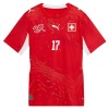 Camiseta de fútbol Suiza Vargas 17 Primera Equipación Mundial 2026 - Hombre