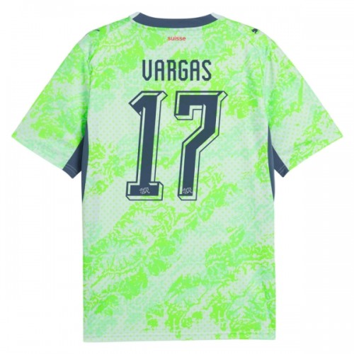 Camiseta de fútbol Suiza Vargas 17 Segunda Equipación Mundial 2026 - Hombre Camiseta de fútbol Suiza Vargas 17 Segunda Equipación Mundial 2026 - Hombre