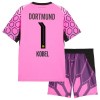 Conjunto Portero Borussia Dortmund Kobel 1 Segunda Equipación 2026-27 Rosa - Niño