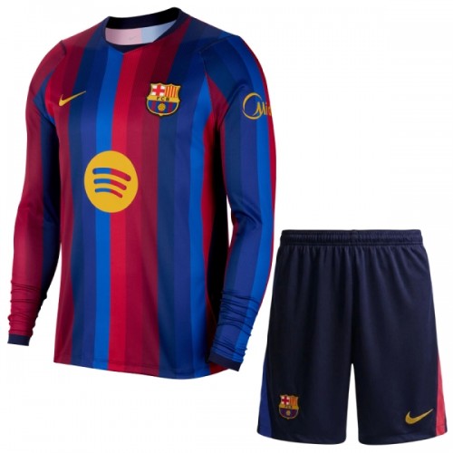 Conjunto Manga Larga FC Barcelona Primera Equipación 2026-27 - Niño Conjunto Manga Larga FC Barcelona Primera Equipación 2026-27 - Niño