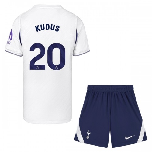 Conjunto Tottenham Hotspur Kudus 20 Primera Equipación 2026-27 - Niño Conjunto Tottenham Hotspur Kudus 20 Primera Equipación 2026-27 - Niño