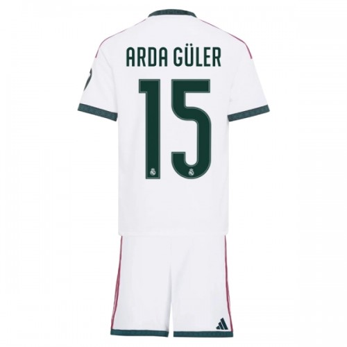 Conjunto Real Madrid Arda Guler 15 Primera Equipación 2026-27 - Niño Conjunto Real Madrid Arda Guler 15 Primera Equipación 2026-27 - Niño