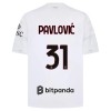 Camiseta de fútbol AC Milan Pavlovic 31 Segunda Equipación 2026-27 - Hombre Camiseta de fútbol AC Milan Pavlovic 31 Segunda Equipación 2026-27 - Hombre