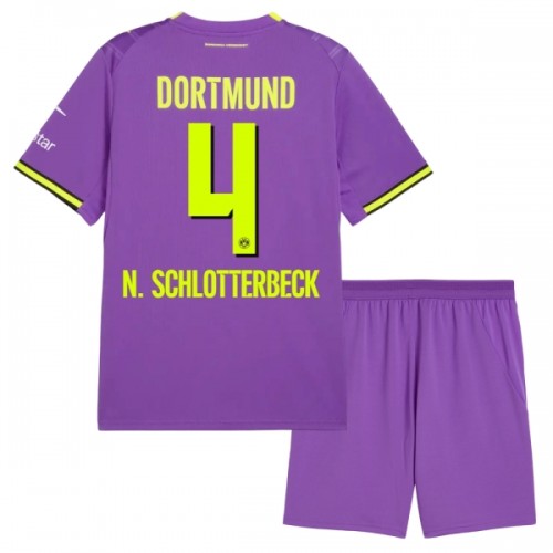 Conjunto Borussia Dortmund N. Schlotterbeck 4 Tercera Equipación 2026-27 - Niño Conjunto Borussia Dortmund N. Schlotterbeck 4 Tercera Equipación 2026-27 - Niño