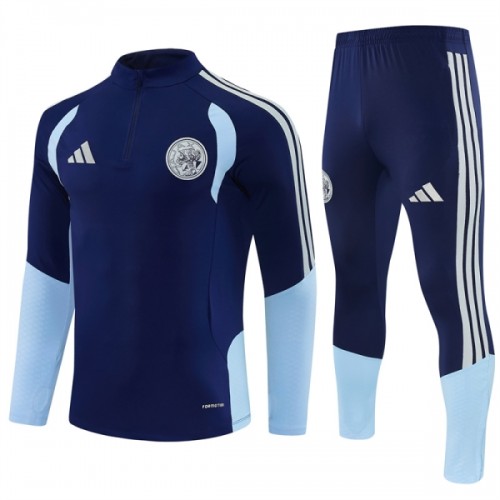 Sudadera De Entrenamiento Ajax Cremallera De Cuarto 2026-27 Azul - Hombre Sudadera De Entrenamiento Ajax Cremallera De Cuarto 2026-27 Azul - Hombre