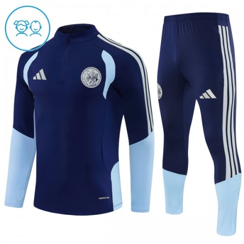 Sudadera De Entrenamiento Ajax Cremallera De Cuarto 2026-27 Azul - Niño Sudadera De Entrenamiento Ajax Cremallera De Cuarto 2026-27 Azul - Niño