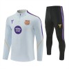 Sudadera De Entrenamiento Barcelona Cremallera De Cuarto 2026-27 Blanca - Hombre