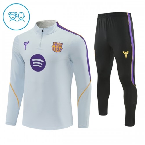 Sudadera De Entrenamiento Barcelona Cremallera De Cuarto 2026-27 Blanca - Niño Sudadera De Entrenamiento Barcelona Cremallera De Cuarto 2026-27 Blanca - Niño
