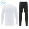 Sudadera De Entrenamiento Barcelona Cremallera De Cuarto 2026-27 Blanca - Niño