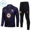 Sudadera De Entrenamiento Barcelona Cremallera De Cuarto 2026-27 Negra - Niño
