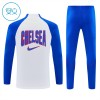 Sudadera De Entrenamiento Chelsea Cremallera De Cuarto 2026-27 Blanca - Niño