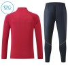 Sudadera De Entrenamiento FC Barcelona Cremallera De Cuarto 2026-27 Roja - Niño