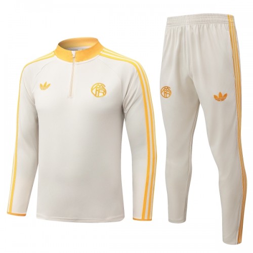 Sudadera De Entrenamiento FC Bayern de Múnich Cremallera De Cuarto 2026-27 Blanca - Hombre Sudadera De Entrenamiento FC Bayern de Múnich Cremallera De Cuarto 2026-27 Blanca - Hombre