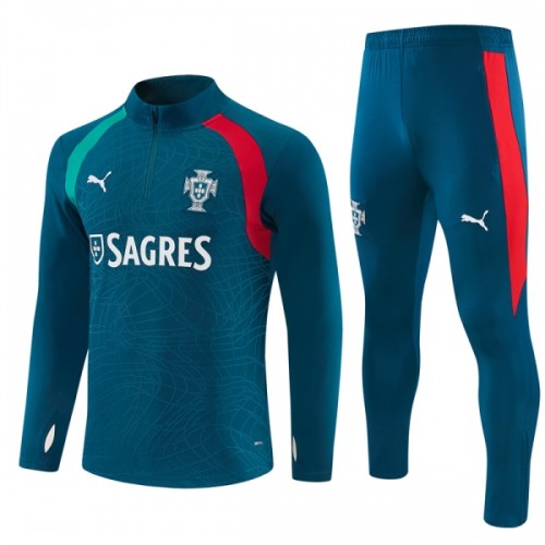 Sudadera De Entrenamiento Portugal Cremallera De Cuarto 2026-27 Azul - Hombre Sudadera De Entrenamiento Portugal Cremallera De Cuarto 2026-27 Azul - Hombre
