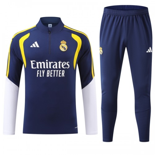 Sudadera De Entrenamiento Real Madrid Cremallera De Cuarto 2026-27 Azul - Hombre Sudadera De Entrenamiento Real Madrid Cremallera De Cuarto 2026-27 Azul - Hombre