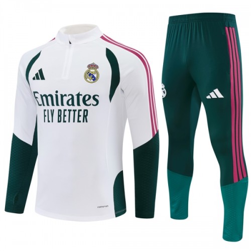 Sudadera De Entrenamiento Real Madrid Cremallera De Cuarto 2026-27 Blanca - Hombre Sudadera De Entrenamiento Real Madrid Cremallera De Cuarto 2026-27 Blanca - Hombre