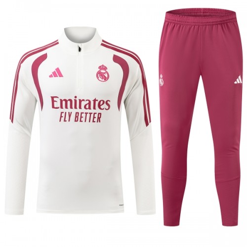 Sudadera De Entrenamiento Real Madrid Cremallera De Cuarto 2026-27 Blanca - Hombre Sudadera De Entrenamiento Real Madrid Cremallera De Cuarto 2026-27 Blanca - Hombre