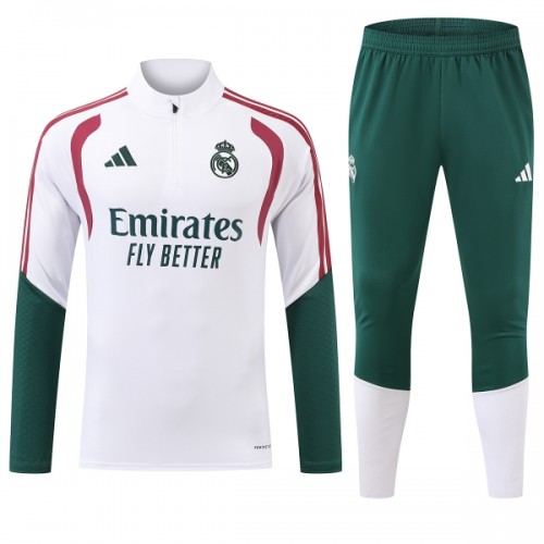 Sudadera De Entrenamiento Real Madrid Cremallera De Cuarto 2026-27 Blanca - Hombre Sudadera De Entrenamiento Real Madrid Cremallera De Cuarto 2026-27 Blanca - Hombre