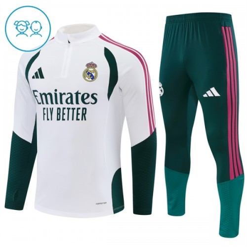 Sudadera De Entrenamiento Real Madrid Cremallera De Cuarto 2026-27 Blanca - Niño Sudadera De Entrenamiento Real Madrid Cremallera De Cuarto 2026-27 Blanca - Niño