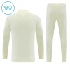 Sudadera De Entrenamiento Real Madrid Cremallera De Cuarto 2026-27 Blanca - Niño