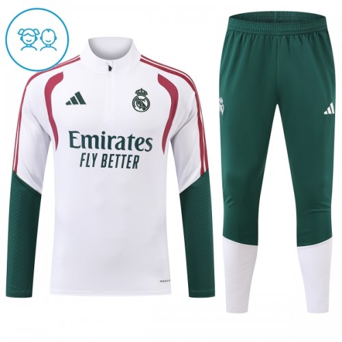 Sudadera De Entrenamiento Real Madrid Cremallera De Cuarto 2026-27 Blanca - Niño Sudadera De Entrenamiento Real Madrid Cremallera De Cuarto 2026-27 Blanca - Niño
