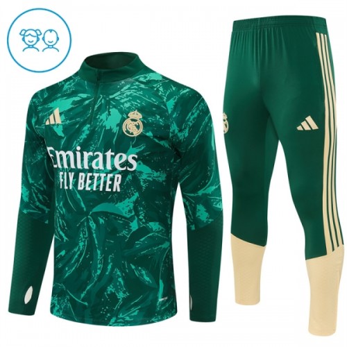 Sudadera De Entrenamiento Real Madrid Cremallera De Cuarto 2026-27 Verde - Niño Sudadera De Entrenamiento Real Madrid Cremallera De Cuarto 2026-27 Verde - Niño