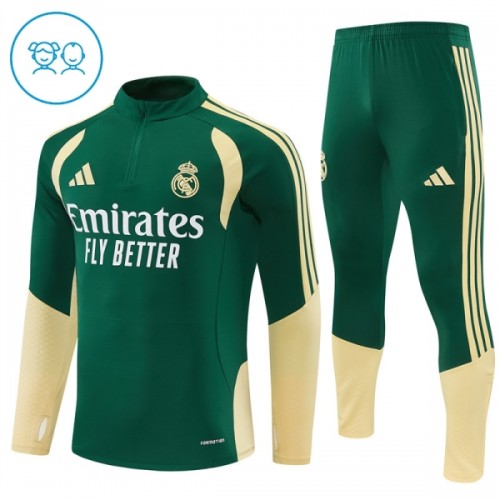 Sudadera De Entrenamiento Real Madrid Cremallera De Cuarto 2026-27 Verde - Niño Sudadera De Entrenamiento Real Madrid Cremallera De Cuarto 2026-27 Verde - Niño