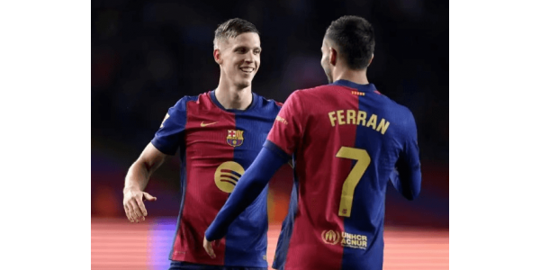 Olmo marcó en dos partidos consecutivos para ayudar al Barcelona a consolidar su liderato